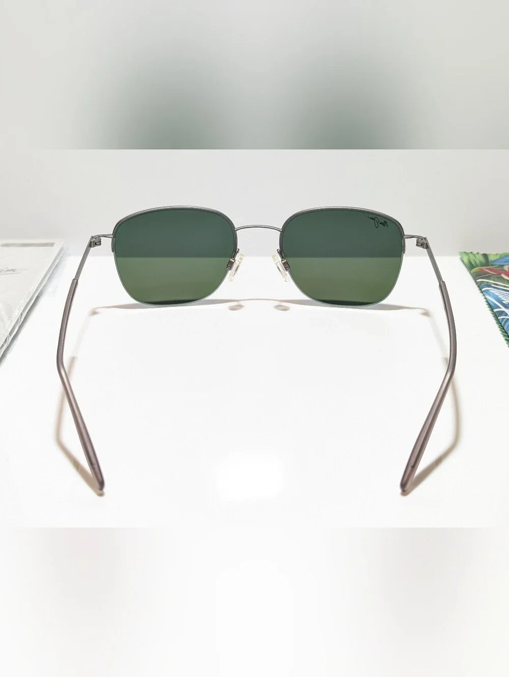 NEW Maui Jim Crater Rim Gunmetal Polarized Blue Hawaii Lens Sunglasses B824-02S